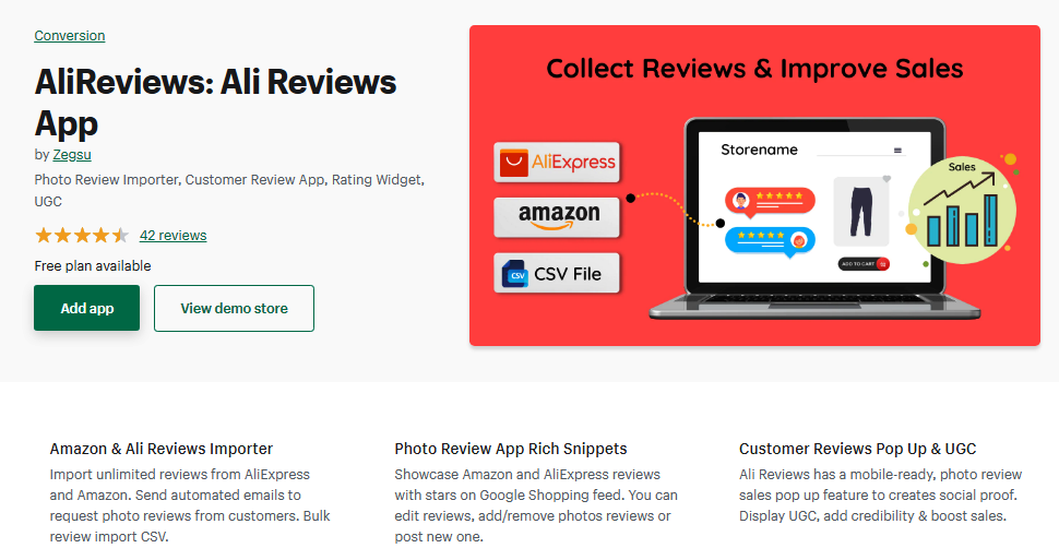 AliReviews Ali Reviews App Free Shopify App
